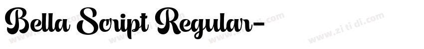 Bella Script Regular字体转换